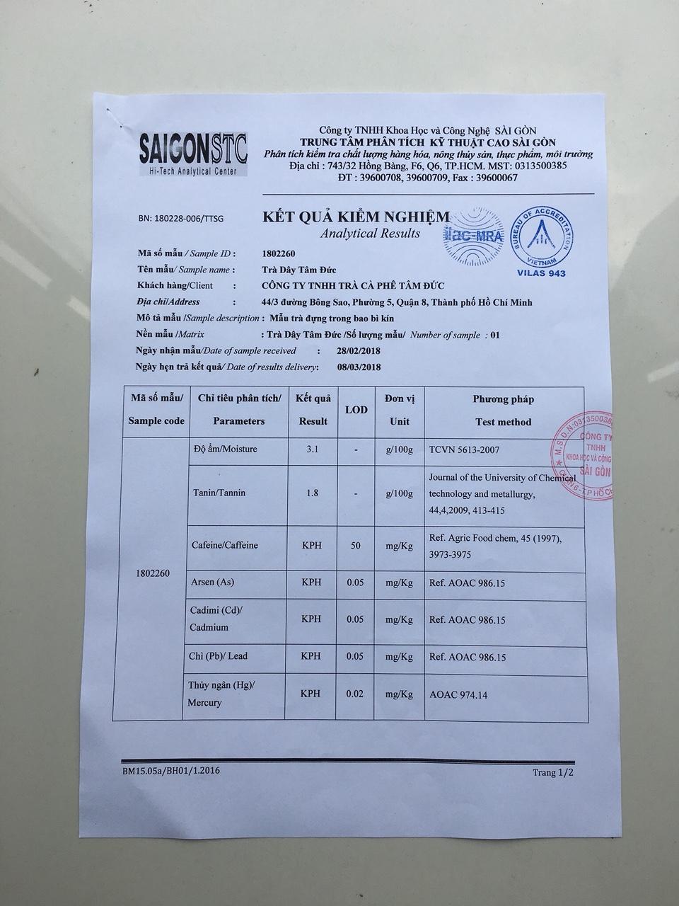Trà dây Sapa - gói 300g