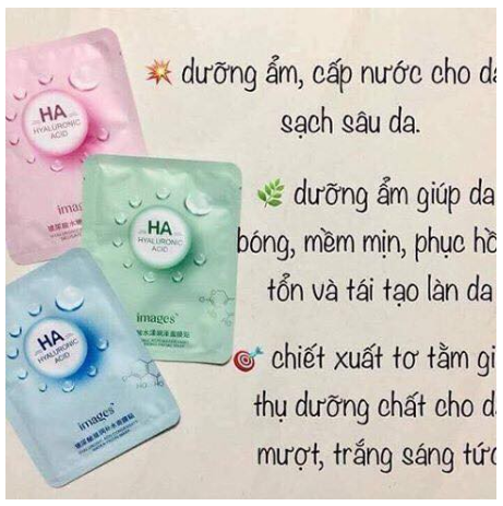 Mặt nạ giấy dưỡng trắng da mụn cấp ẩm thải độc HA