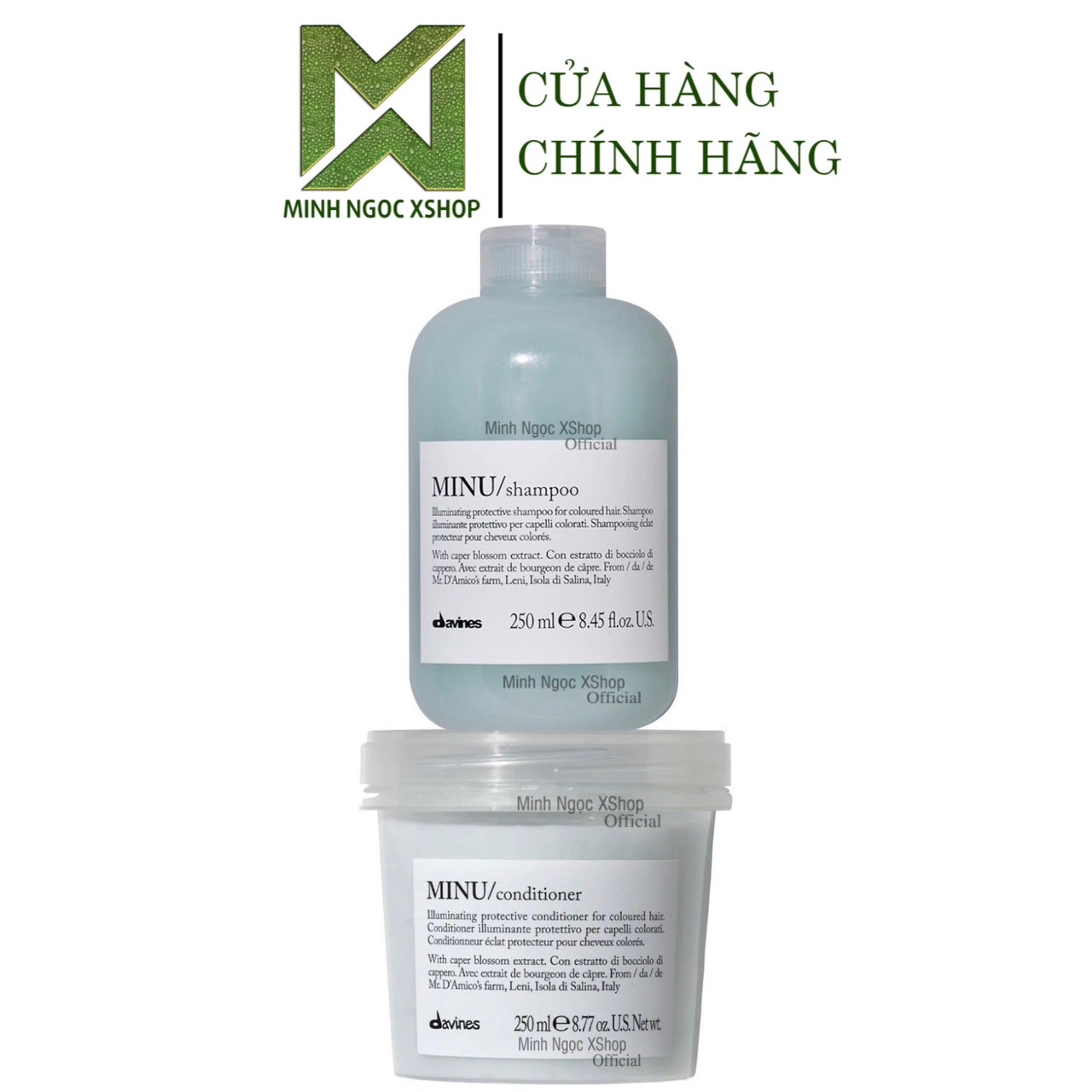 Dầu gội xả giữ màu cho tóc nhuộm Davines Minu 250ML