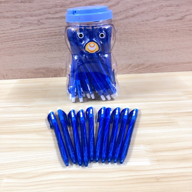Hộp 50 cây bút bi mực xanh ball pen t- 047 ngòi 0.8mm