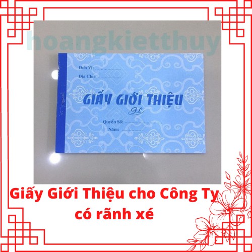 Giấy giới thiệu 1 liên giấy đẹp
