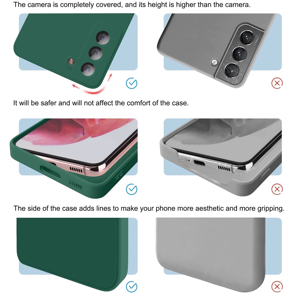 Ốp Lưng Silicon Mềm Mờ Vuông Cạnh Hình Cho iPhone 15 Pro Max 14 13 Pro Max 12 Mini 11 X XS XR 8 7 6 6s Plus SE 2020 SE3 2022 Ốp Điện Thoại Bảo Vệ Camera Sau