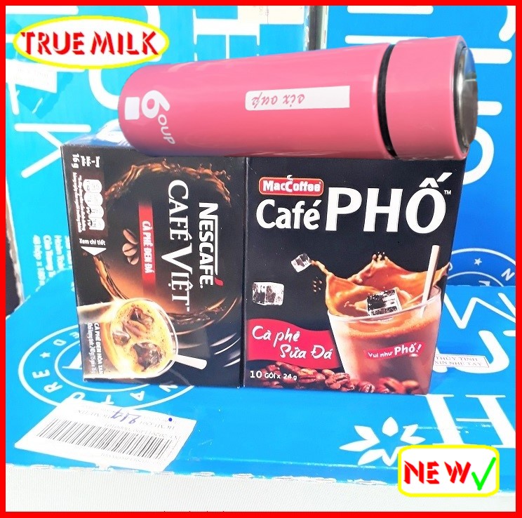 Café Sữa Đá Phố 10gói x 24g & Café Đen Đá Nescafe 15 gói x 16g - Ca Phê Phố - cafe đá - nescafe - café viet - ca phe den - MacCoffee - cafe pho - ca phe pho - ca phe hoa tan - viet15 - trueme truemilk truemenews lazadatrueme pho10