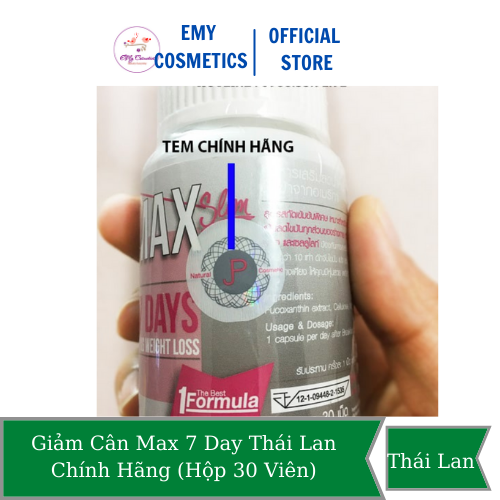 [HCM]Giảm Cân Max 7 Day Thái Lan Chính Hãng