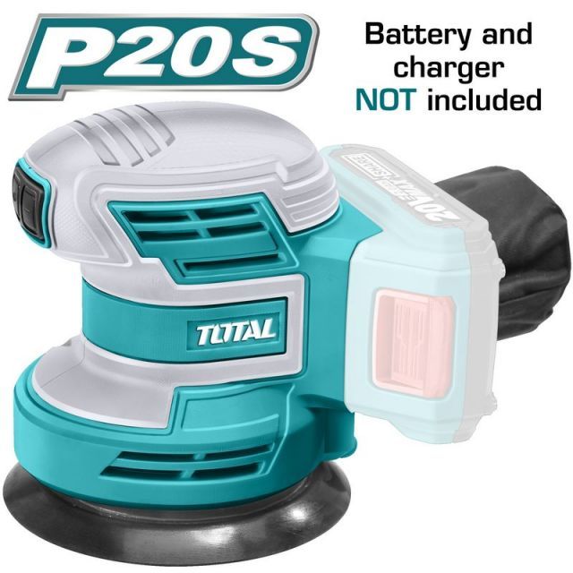 20v máy chà nhám tròn dùng pin 125mm total trosli2001