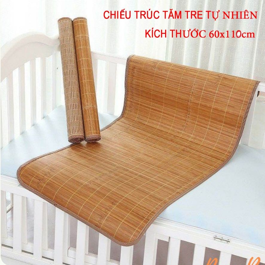 Chiếu tâm trúc trải nôi cũi Bamboo tăm sợi tre nguyên chất cho em bé