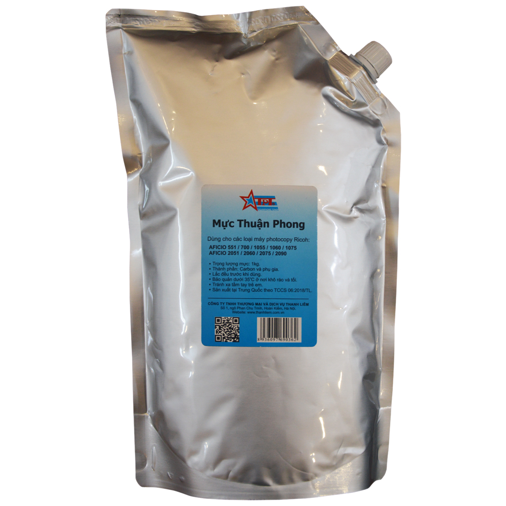 Mực photocopy Thuận Phong dùng cho máy Ricoh Aficio 1060/ 1075/ 2051/ 2060/ 2075/ MP 5500/ 6000/ 6001/ 6002/ 6500/ 7000/ 7001/ 7500/ 7502/ 8000/ 8001/ 9001/ 9002