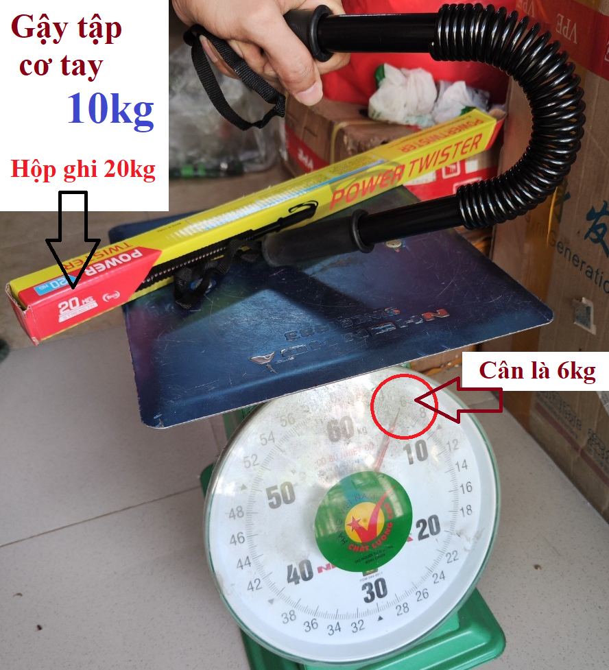 Gậy bẻ tập cơ tay gậy lò xo lực 20kg,25kg,30kg,40kg,50kg,60kg