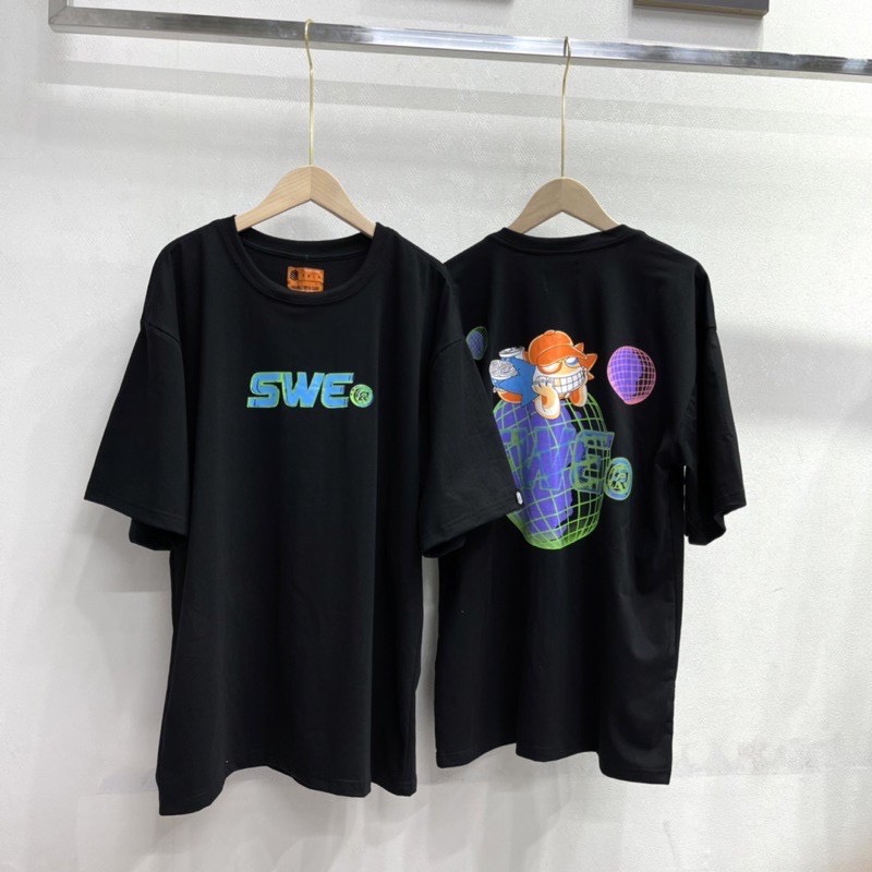 [HCM]Áo thun SWE WORLD (Đen Trắng)