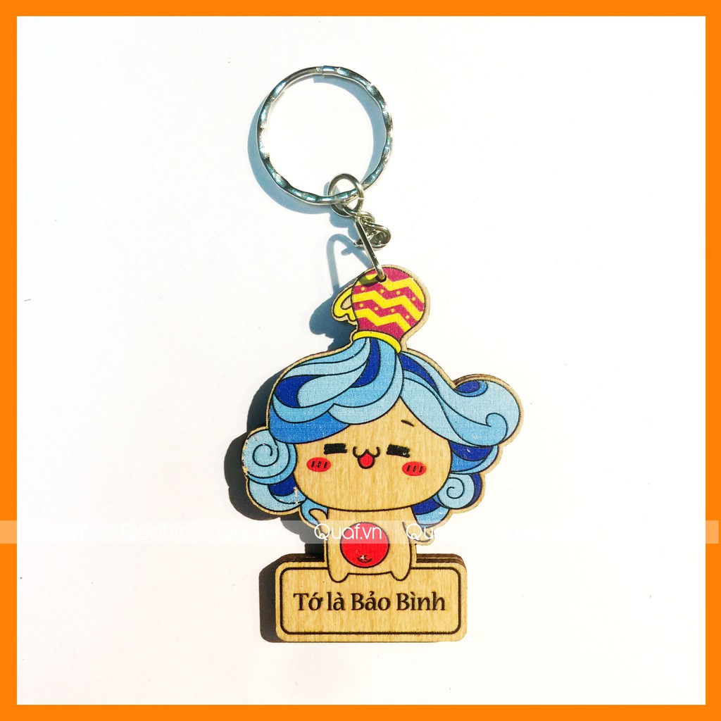 Bảo bình Aquarius - Móc khóa Danbo 12 cung hoàng đạo (mẫu mới )