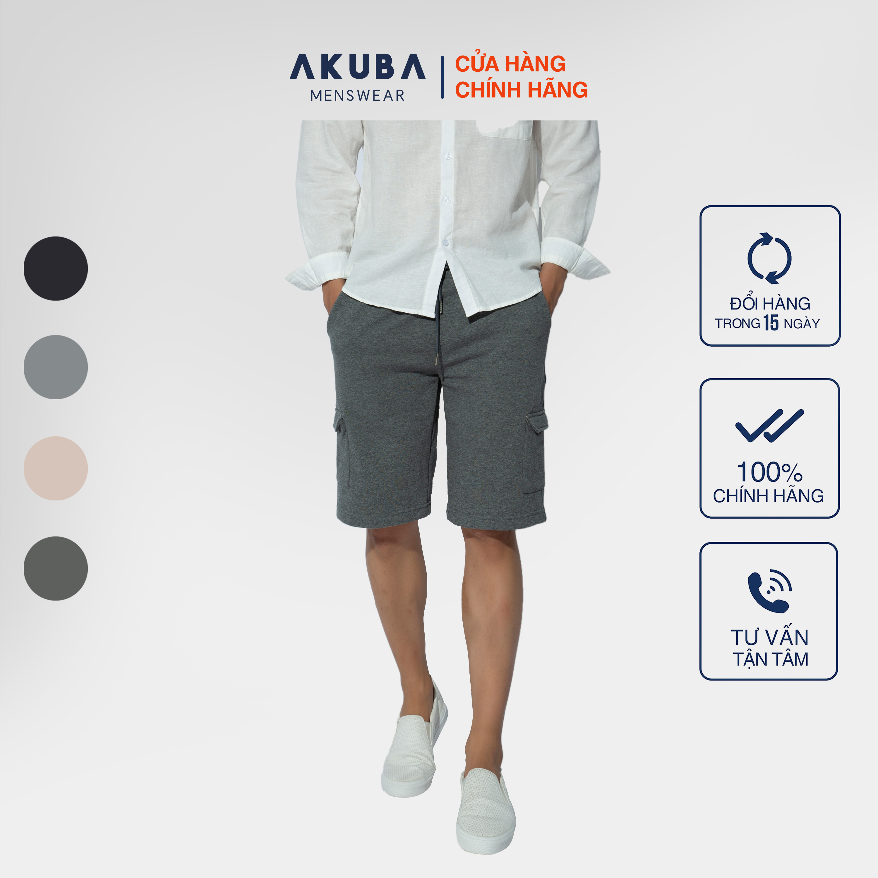 Quần Short Thun Nam Thoáng Mát AKUBA 01J2855