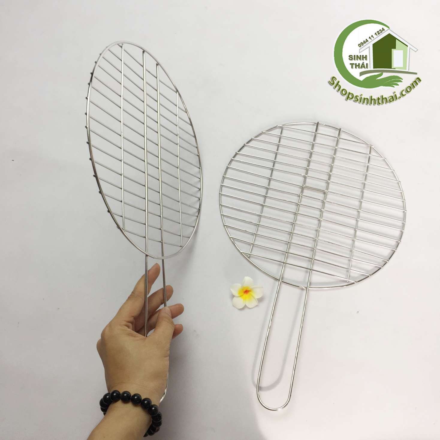 [HCM]Vỉ nướng inox tròn cao cấp 25cm