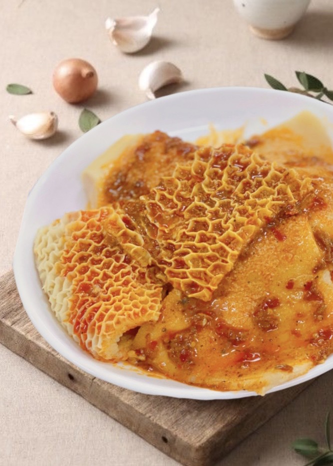 Dạ dày bò ướp sa tế (500g)