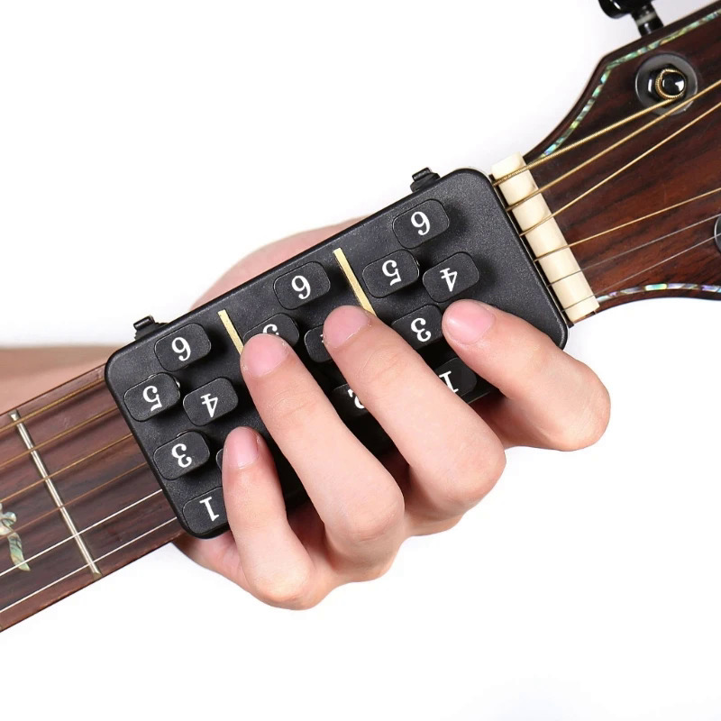 Guitar chord huấn luyện viên công cụ hệ thống học tập hỗ trợ ngón tay dạy viện trợ phù hợp đầy đủ kích thước acoustic guitar dễ dàng để sử dụng