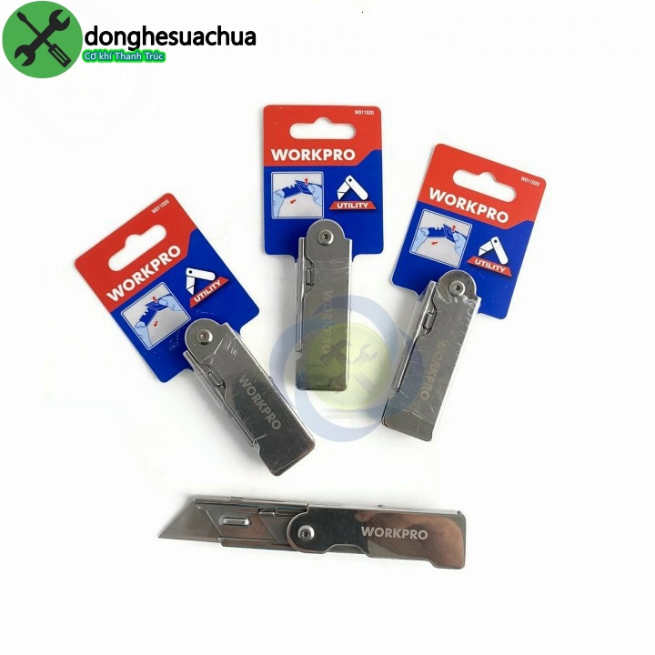 Dao rọc giấy Workpro W011020 loại xếp cán inox