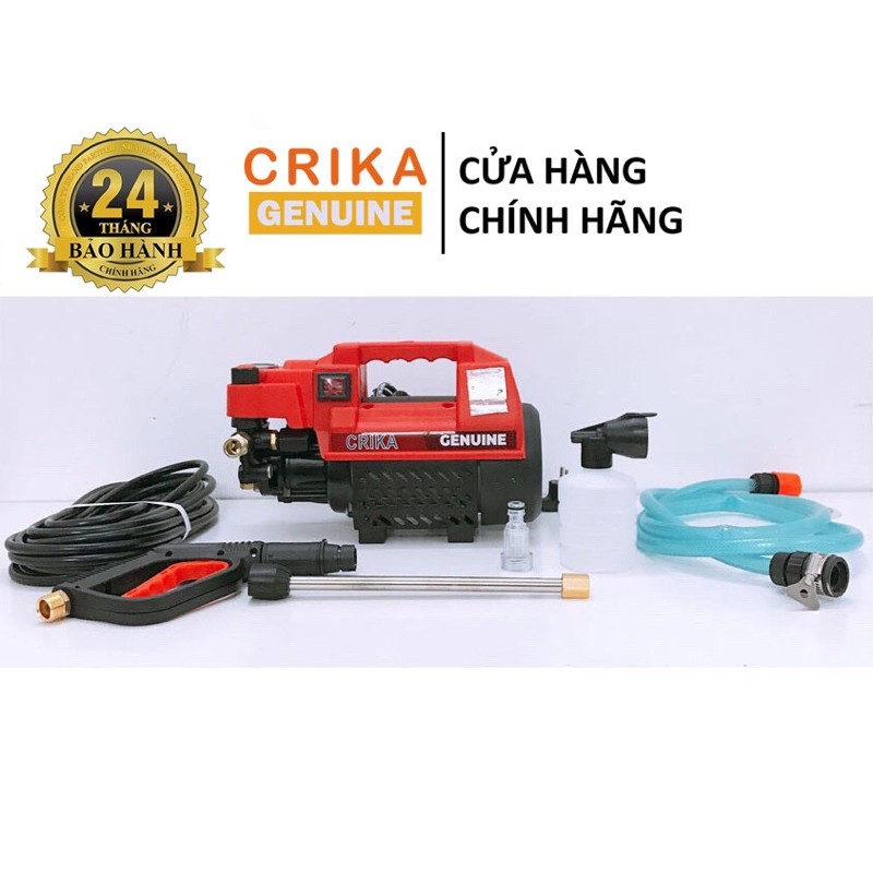 Máy rửa xe áp lực cao Crika 2500w - có chỉnh áp - Hàng chính hãng