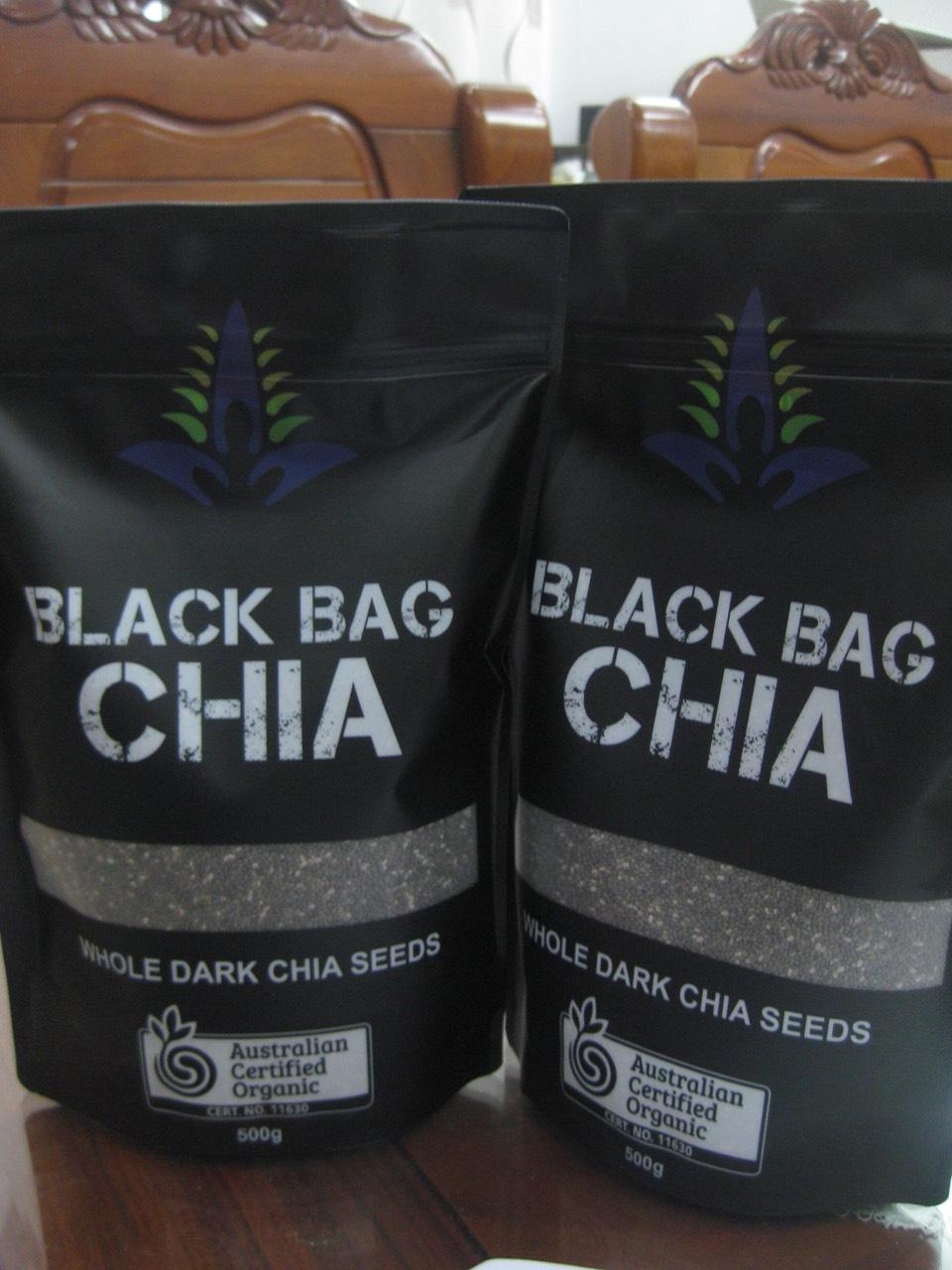 [HCM]Hạt chia đen Úc - Black Bag Chia bịch 500g