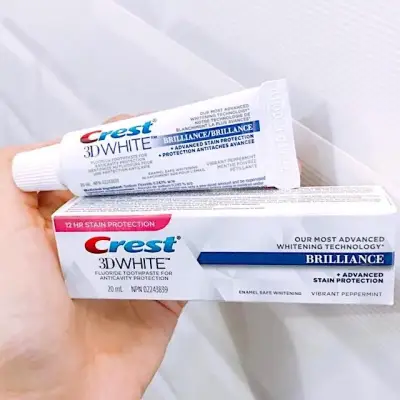 [HCM]Kem đánh răng siêu trắng Crest 3D White Brilliance 20ml Mỹ(sản phẩm Hot) - có hộp fullbox