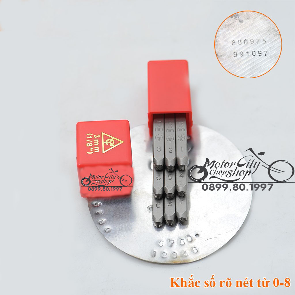 Bộ đóng số đục số 5mm-XUÔI