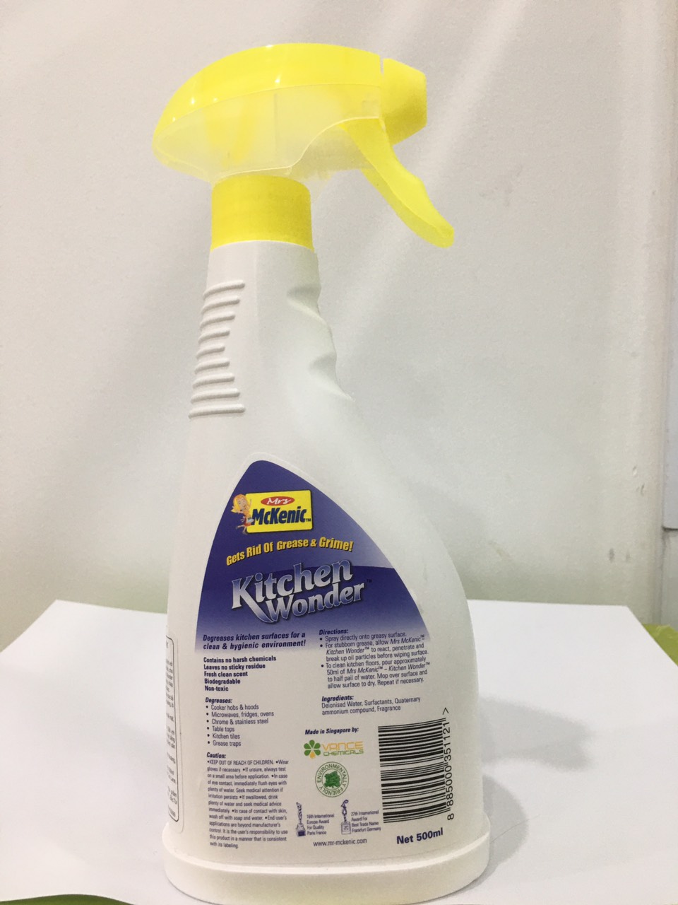 Nước Lau bếp Kitchen Wonder Mckenic 500ml ( Nhập Khẩu Singapore)