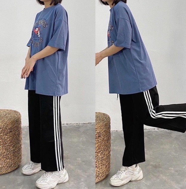 Quần Culottes 3 Sọc Ống Rộng 🦋 Quần Suông Unisex Nam Nữ Siêu Đẹp 🦋 T5