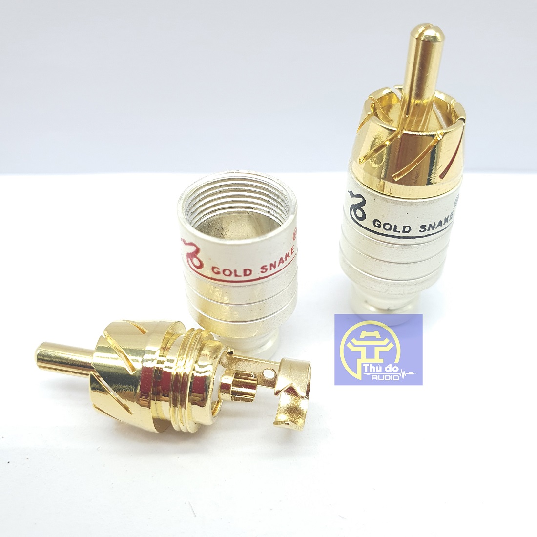 8 cái Jack AV Gold Snake | Jack RCA| Jack Hoa Sen | Jack Bông Sen