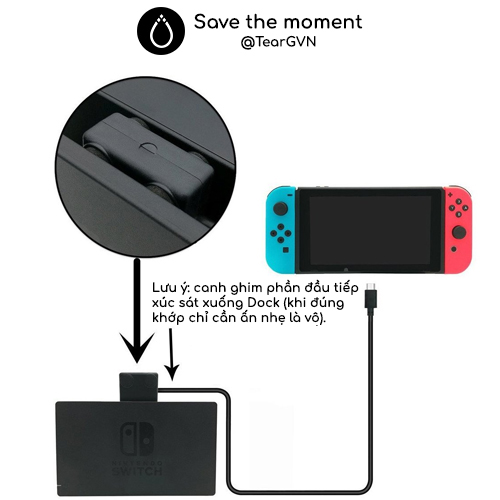 Cáp nối dài Type-C AOLION từ Dock đến máy cho Nintendo Switch Oled / Switch v1,2