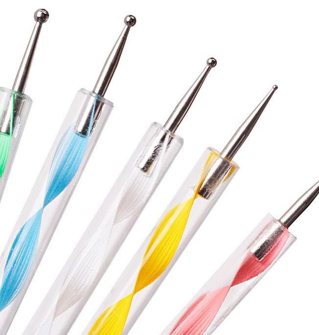 Set 5 cây bút chấm bi đủ màu nail.