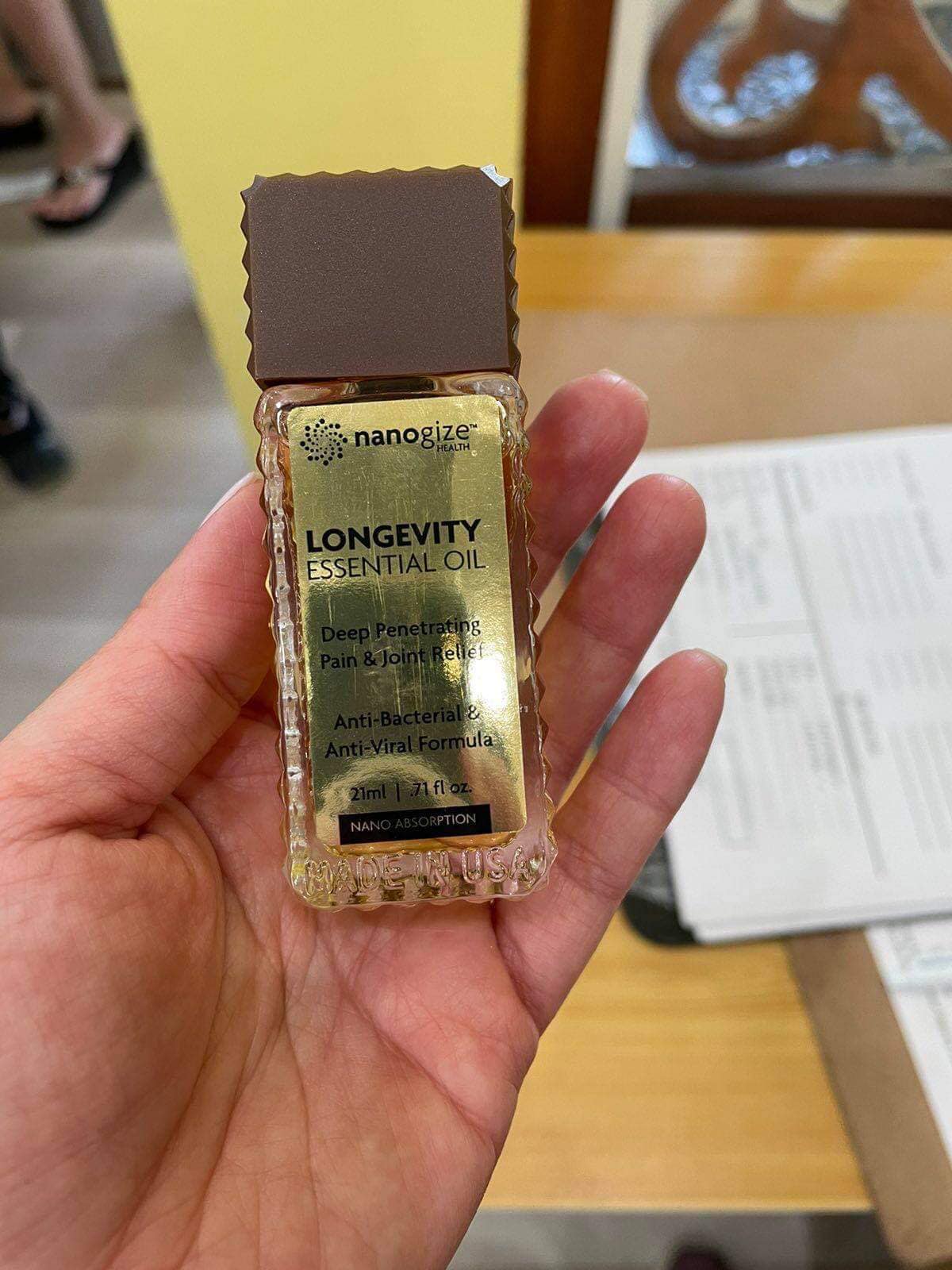 Dầu vàng Longevity essential oil (nanogize) - 1 CHAI - hàng Mỹ