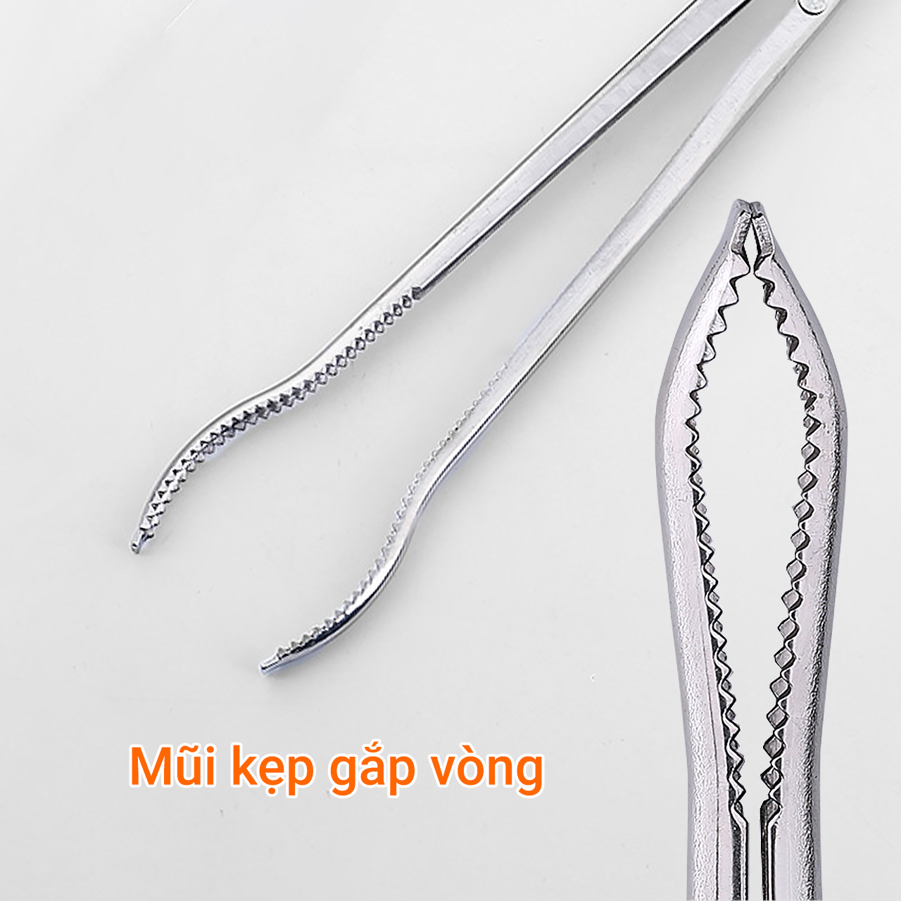 Kẹp gắp đồ vật hình kéo mũi vòng