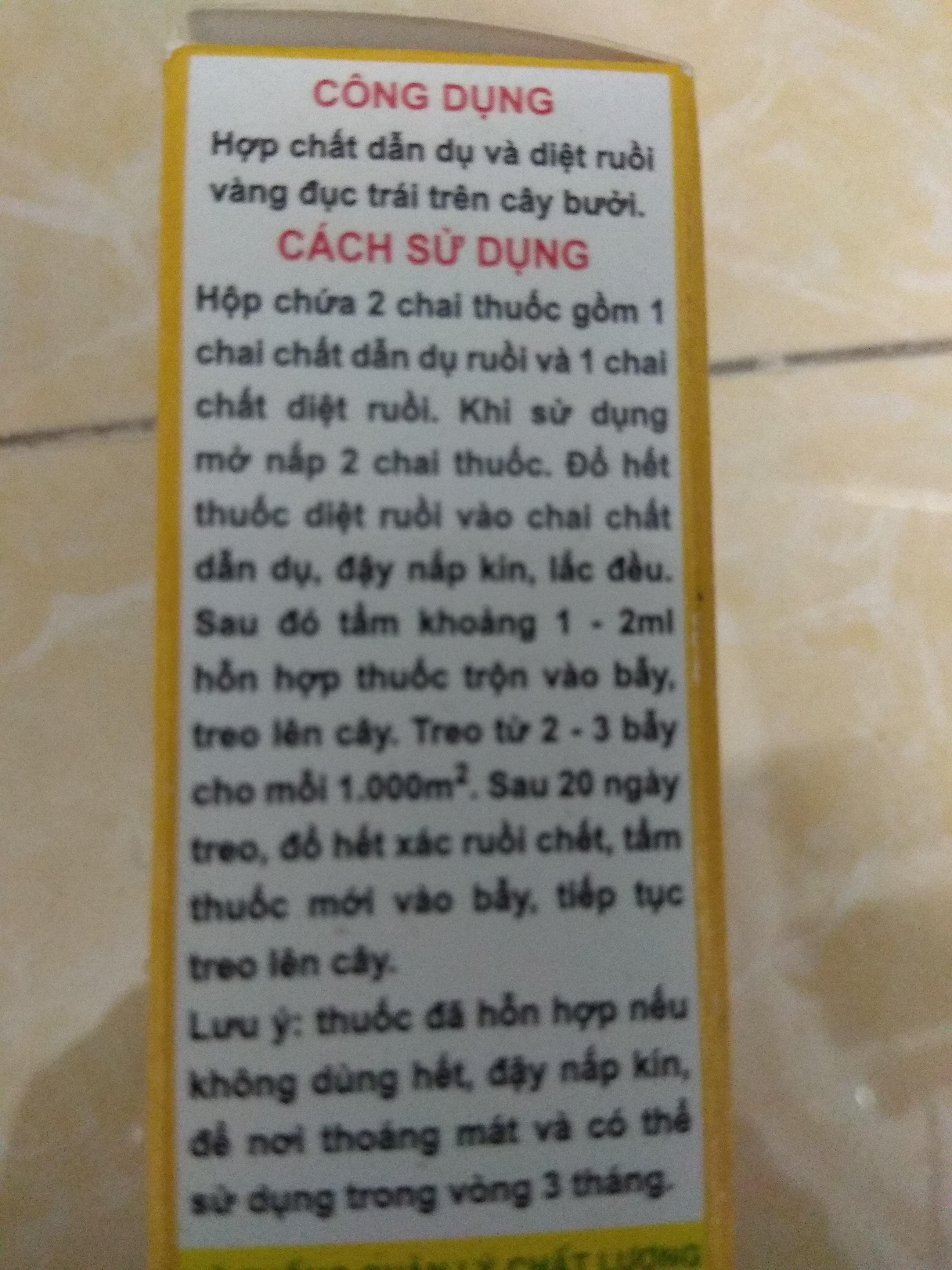 [HCM]Vizubon dẫn dụ diệt ruồi đục trái -10 ml