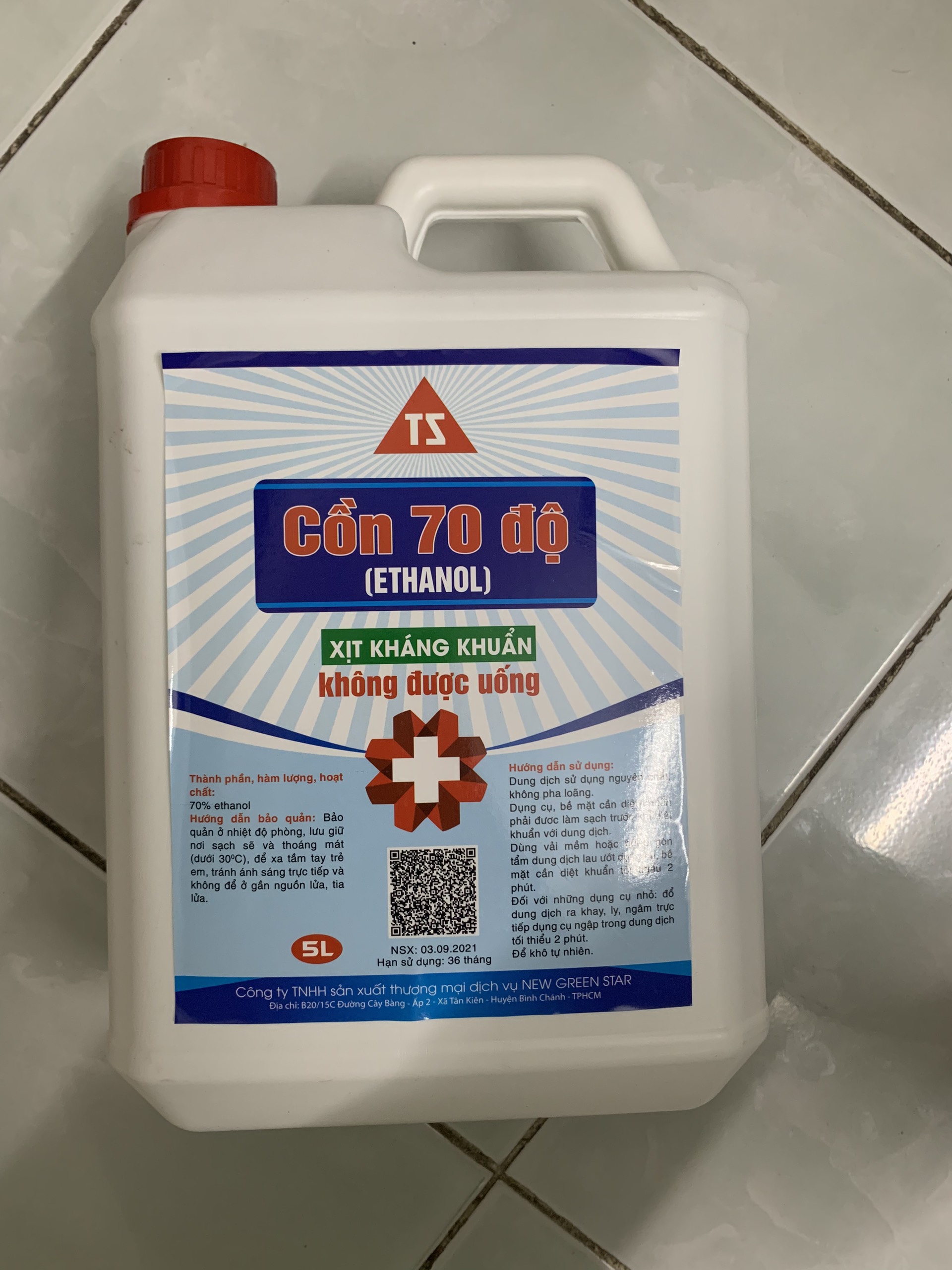 CỒN Y TẾ RỬA TAY SÁT KHUẨN 70 ĐỘ