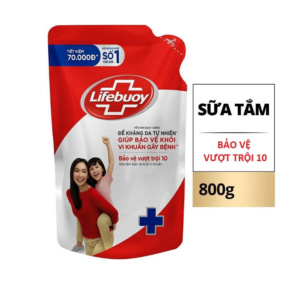 Sữa tắm Lifebuoy / Lifebouy túi 800g