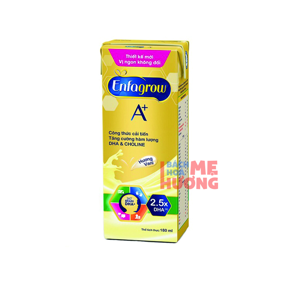 Thùng 8 lốc sữa Enfagrow ( Enfa grow ) A+4 Vanilla (180ml/Hộp) HSD mới - [Bách Hóa Mẹ Hương]