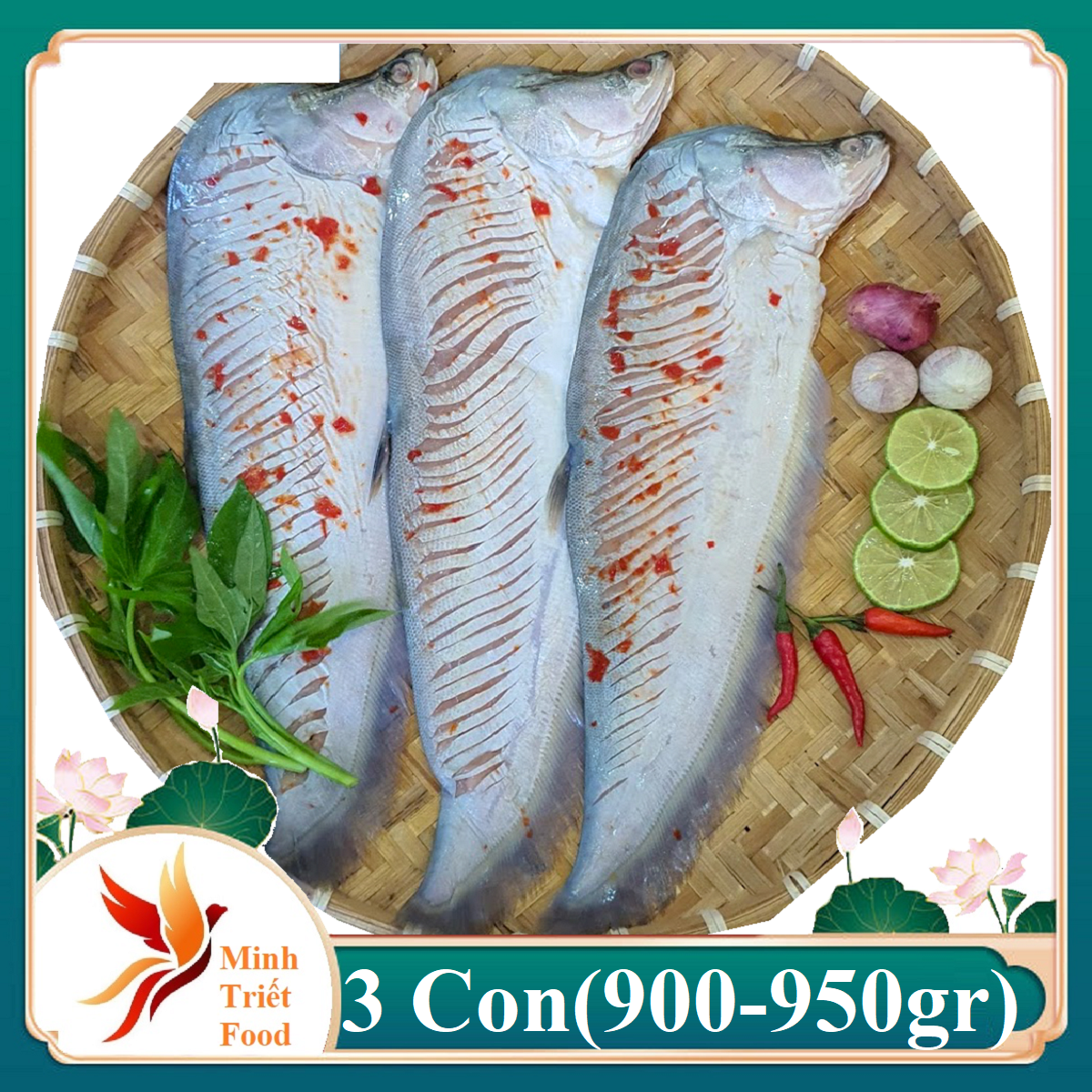 Cá thác lác nguyên con_ rút xương 1kg/ 3-4con _ giao liền hoả tốc- đặc sản minh triết