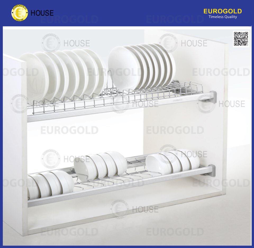 Bowl rack fixed 2 floor by stainless steel 304 code EPS shaded, imports of genuine Eurogold