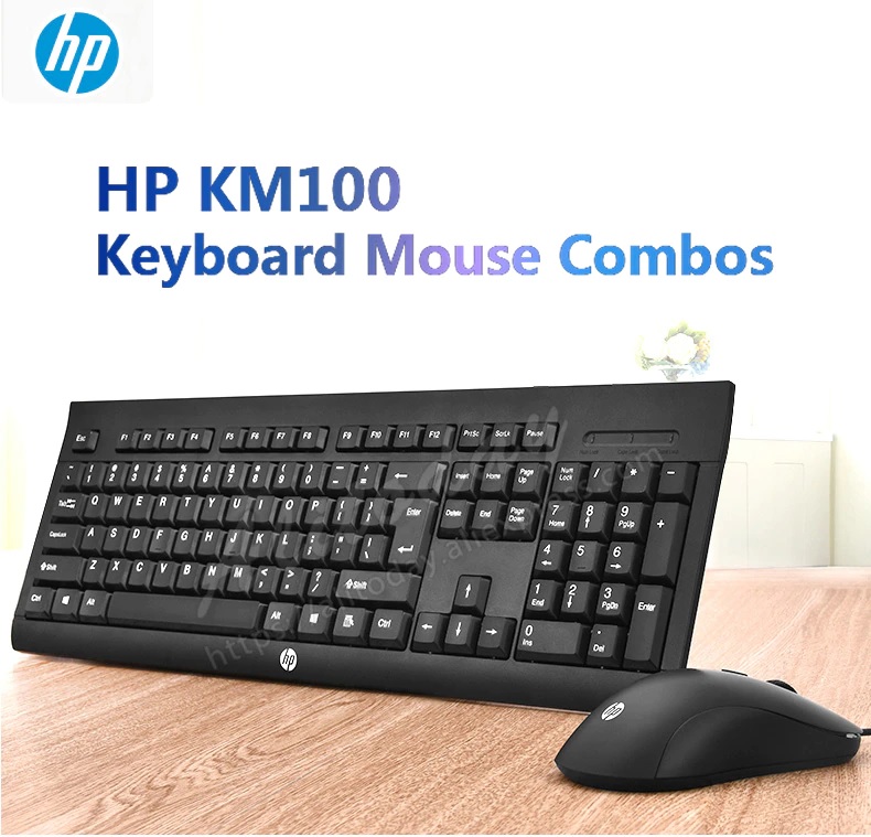 Bộ phím chuột USB HP KM100 ( Chính Hãng)