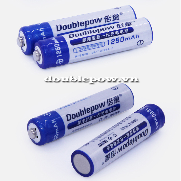 Pin đũa sạc Doublepow AAA 1250mAh dung lượng thật