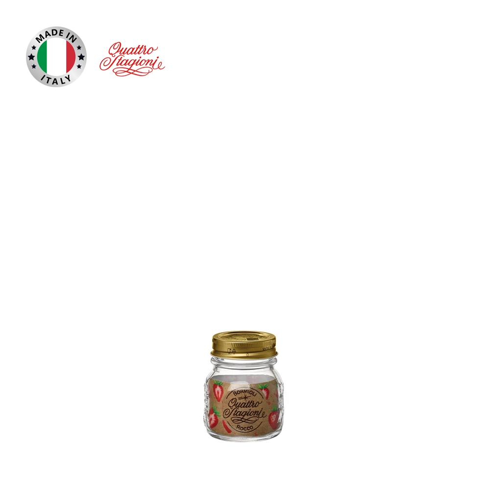 Hũ thủy tinh nắp vặn quattro 150ml made in italy