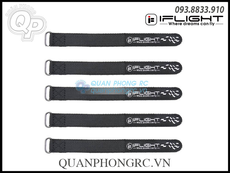 Dây Ràng Pin iFlight Bằng Vải Màu Đen 1.5cm*15cm Battery Strap