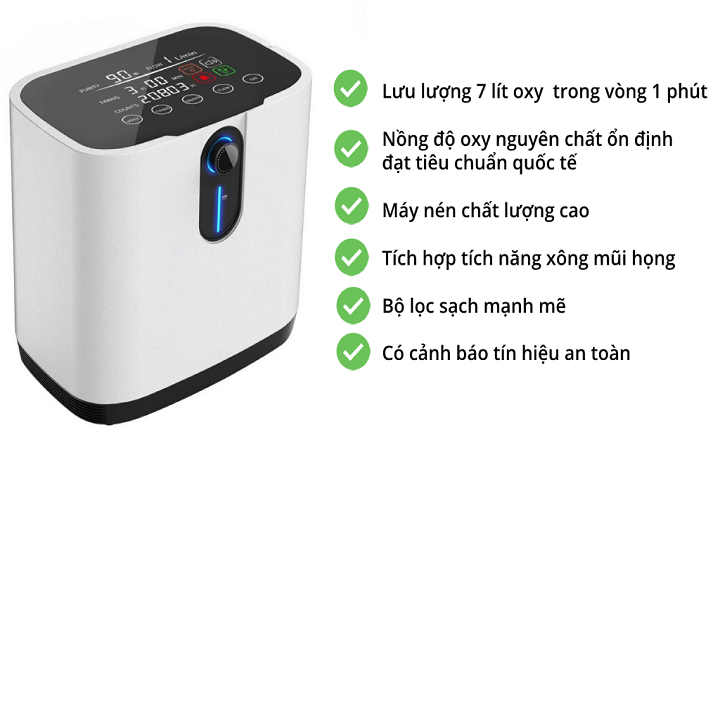 MÁY TRỢ THỞ OXY Y TẾ ZY-1Z  loại 7 lít