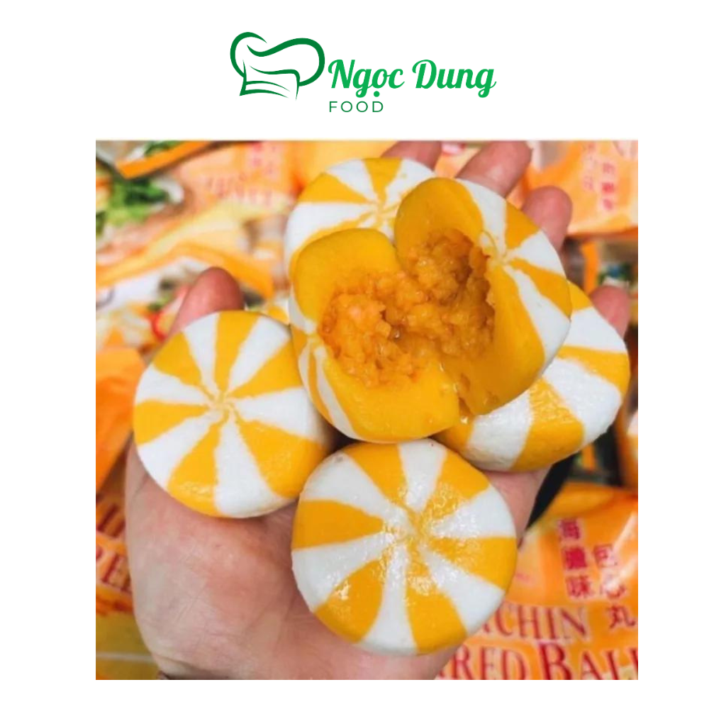450g bánh bao thả lẩu nhân trứng cá (giao 4h tphcm)