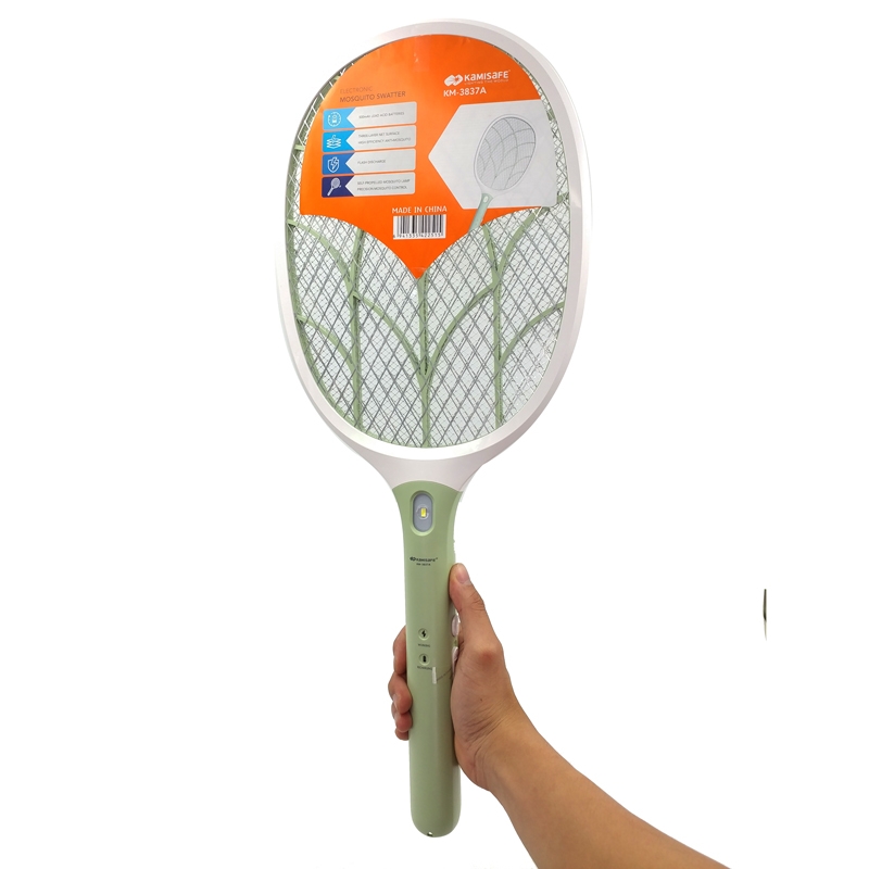Vợt Muỗi Kamisafe KM-3837A - Trắng Xanh