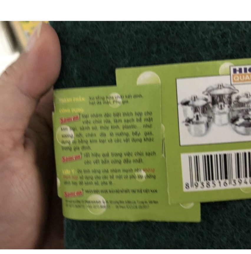 Cước xanh chùi nồi, cước chà xoong hiệu Samran