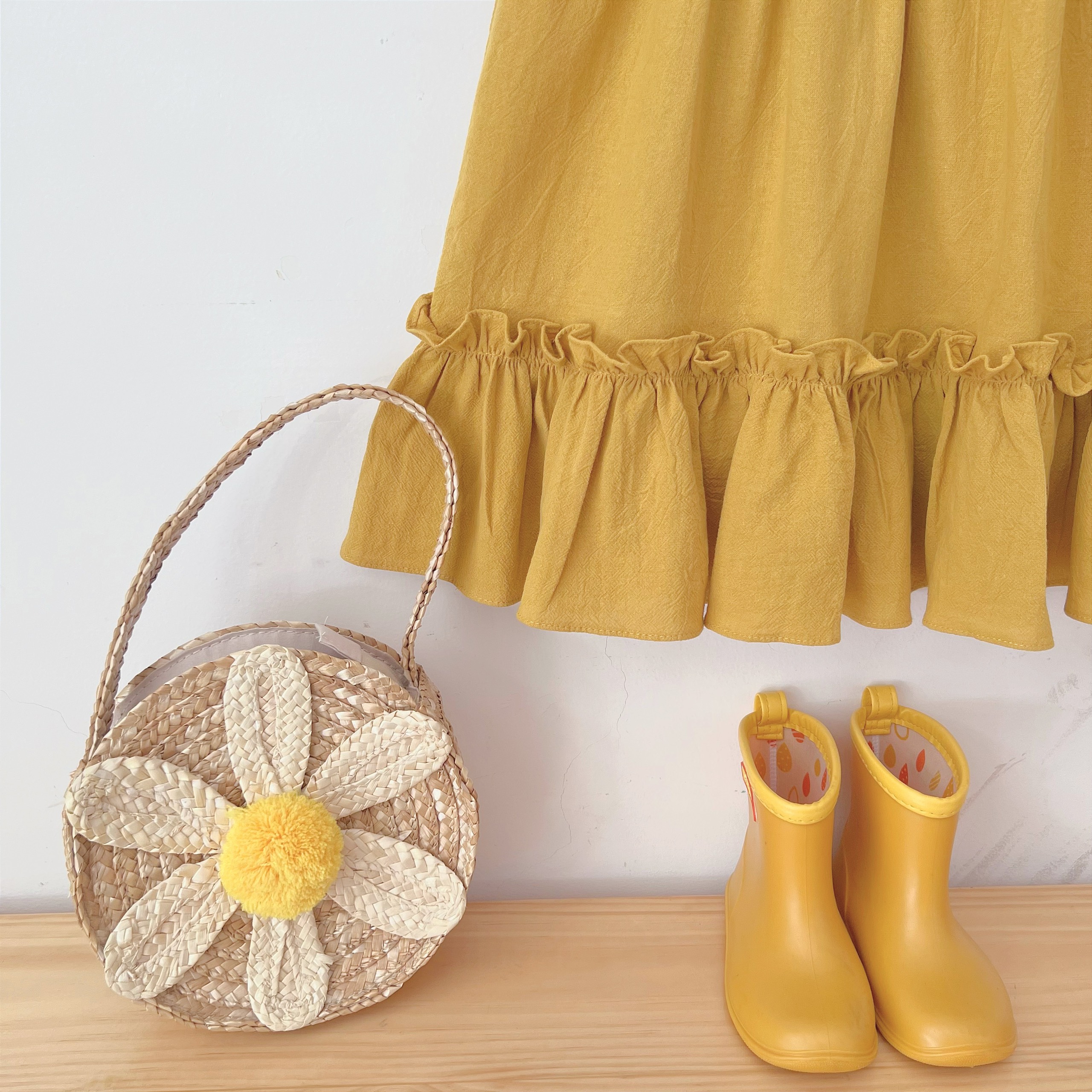 ĐẦM LINEN BỘT THÊU HOA