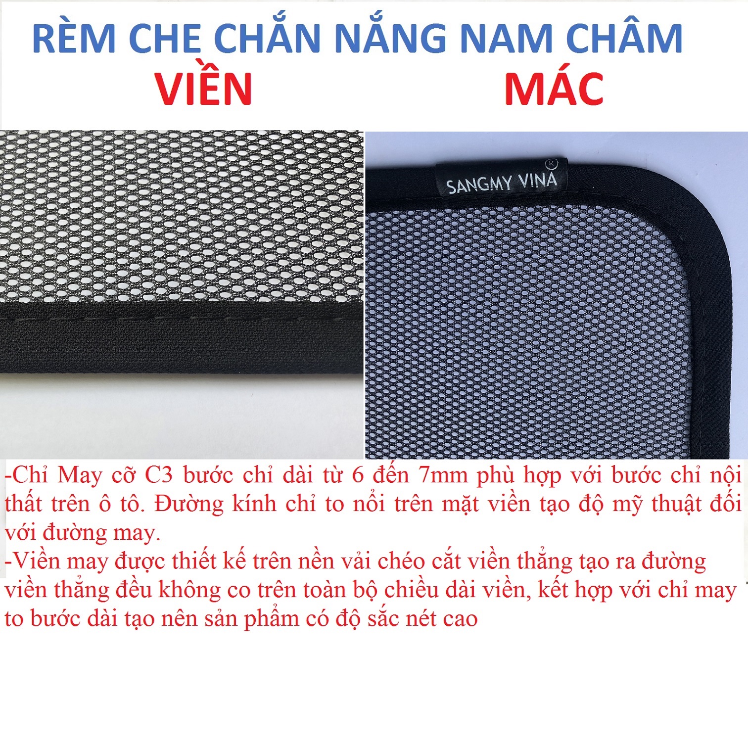 RÈM CHE NẮNG NAM CHÂM MAZDA3 2015-2019