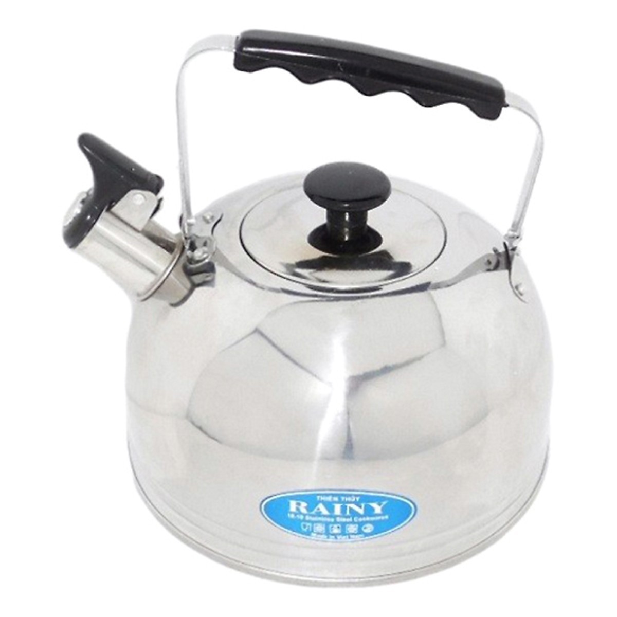 [HCM]Ấm Đun Nước Inox Bạc Rainy 4L-RN4L