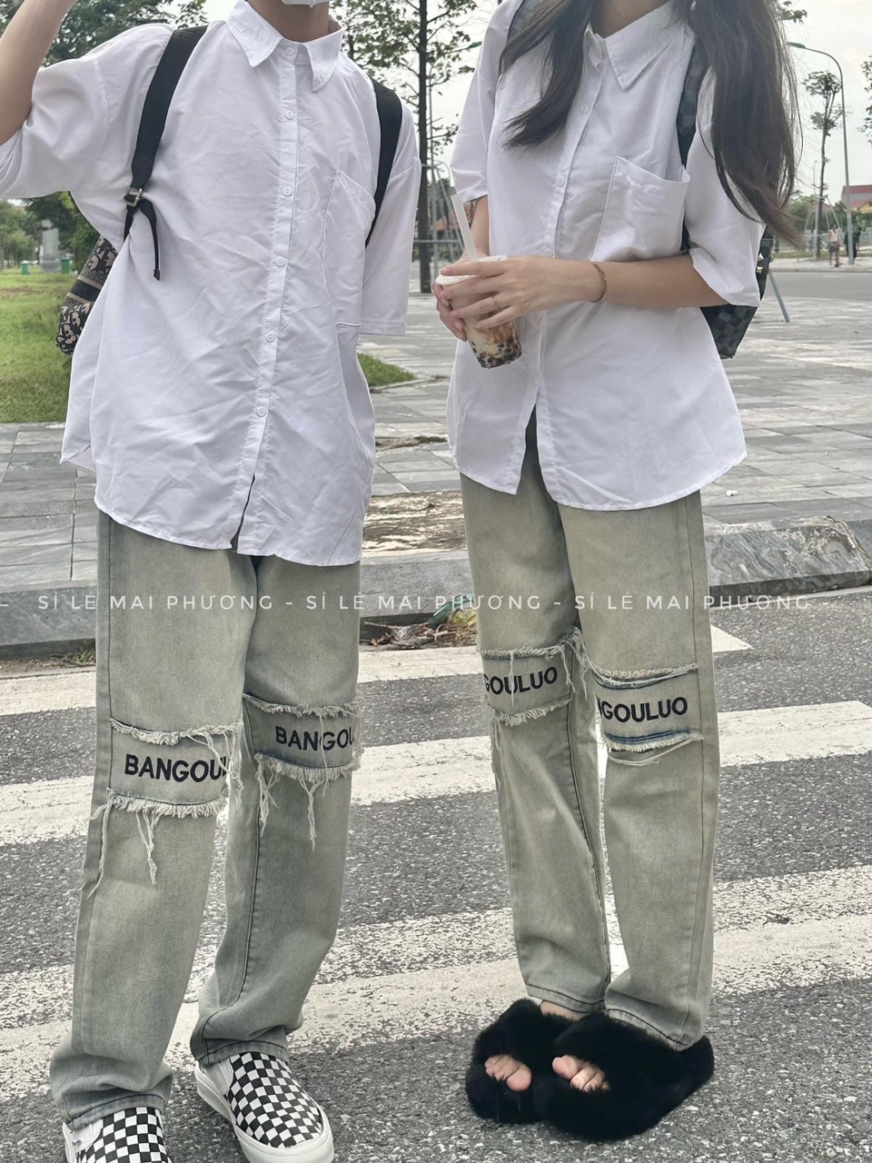 Áo Sơ MI Trắng Nam Nữ Cực Dễ Mặc,< Chất Cotton Mềm Mát