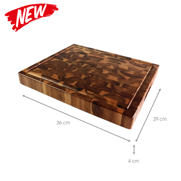 [Thớt chặt] Thớt dày sớ lật gỗ tràm hình chữ nhật, dày | Mina Shop Q12_Gỗ Đức Thành - 16051Q12, cao cấp_Thớt dày chặt thịt, Thớt chặt xương,,,.KT lớn : 36 x 29 x 4 cm
