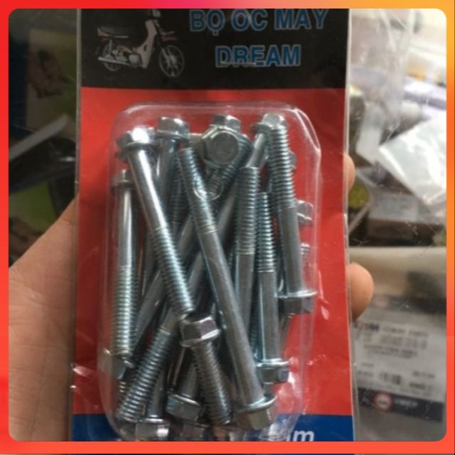 Bộ ốc máy bắt lốc xe dream,wave